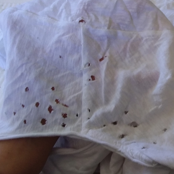 Magnolia Pearl Hanalei T True new boyfriend white t-shirt top one size t… - Picture 11 of 16